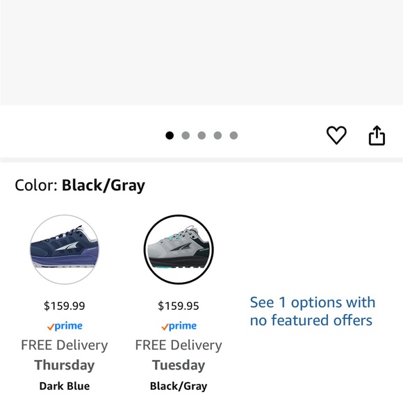 Altra Lone Peak WATERPROOF Trail Running Shoes NWOB Size 7.5 - Picture 7 of 8